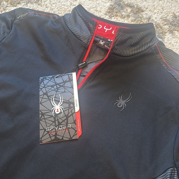 NWT men’s Spyder active top size:S - Picture 4 of 8